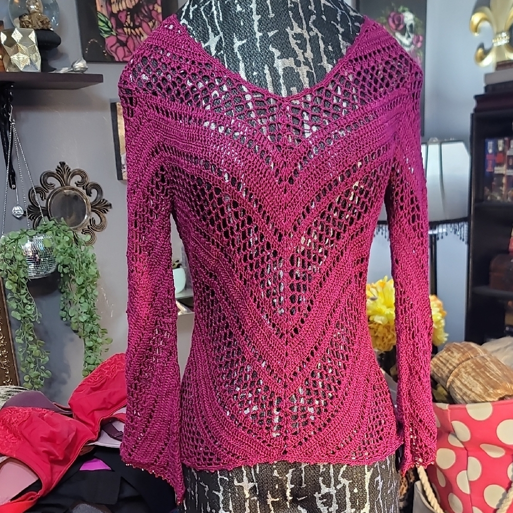 The Limited Crochet Knit Top